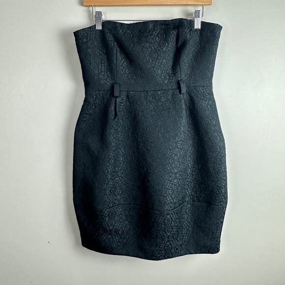 Theory Maryanna Puzzle Jacquard Textured Sheath Mini Little Black Dress 8 M LBD - Picture 3 of 10